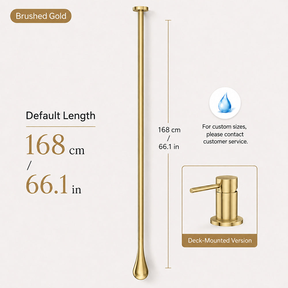 Customizable Ceiling-Mounted Bathroom Faucet with Hot & Cold Mixer