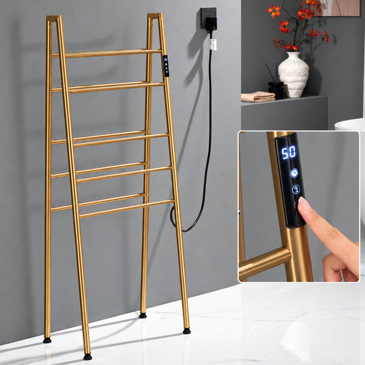 Freestanding Electric Heated Towel Rack with Digital Touch Control