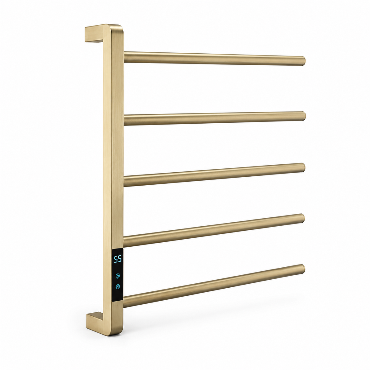mkonomacrame 5 Bars Heated Towel Rack for Modern Bathrooms Towel Warmers