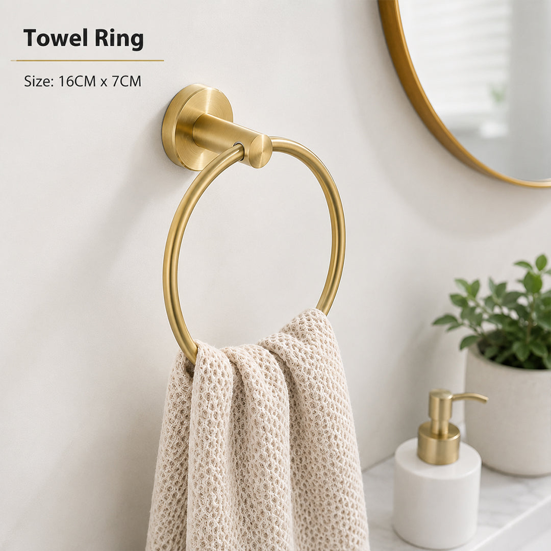 Stainless Steel Wall-Mounted Bathroom Hardware Set
