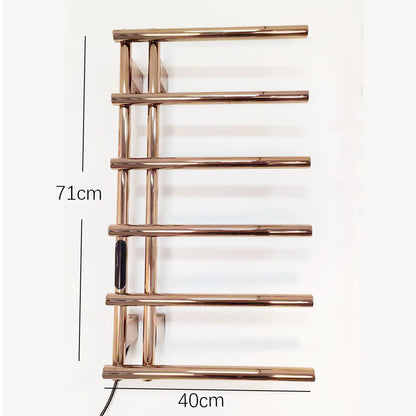 Luxury Electric Heated Towel Rail Stainless Steel Wall Mount Heated Towel Rack Towel Warmer