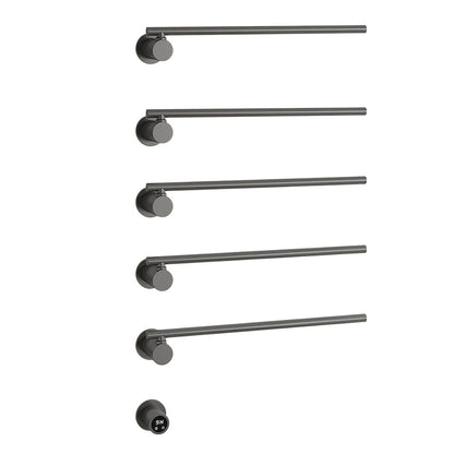 Wall Mounted Electric Heated Towel Rack with Swivel Bars Towel Warmers