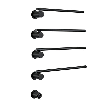 Wall Mounted Electric Heated Towel Rack with Swivel Bars Towel Warmers
