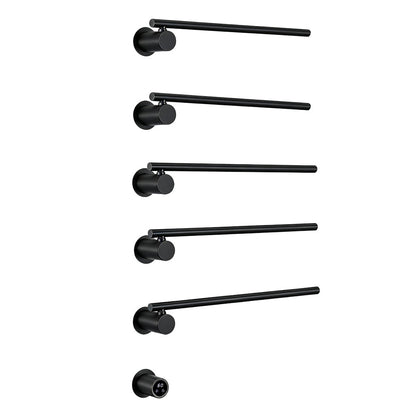 Wall Mounted Electric Heated Towel Rack with Swivel Bars Towel Warmers