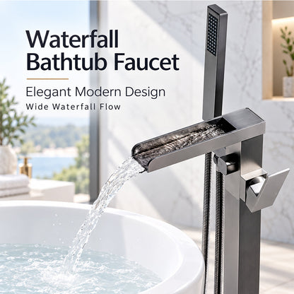 Freestanding Tub Faucet with Hand Shower