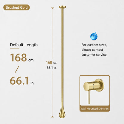 Customizable Ceiling-Mounted Bathroom Faucet with Hot & Cold Mixer