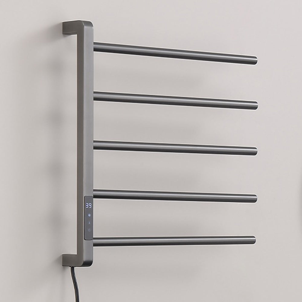 mkonomacrame 5 Bars Heated Towel Rack for Modern Bathrooms Towel Warmers