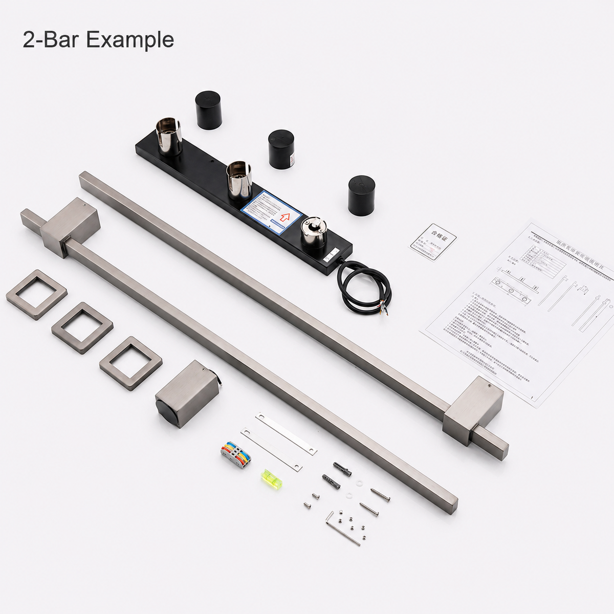 Smart Stainless Steel Heated Towel Rack 2 or 3 Bars