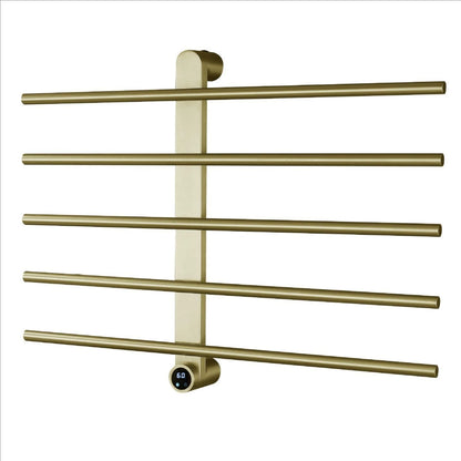 Wall-Mounted Electric Heated Towel Rack with Digital Temperature Control 5 Bars