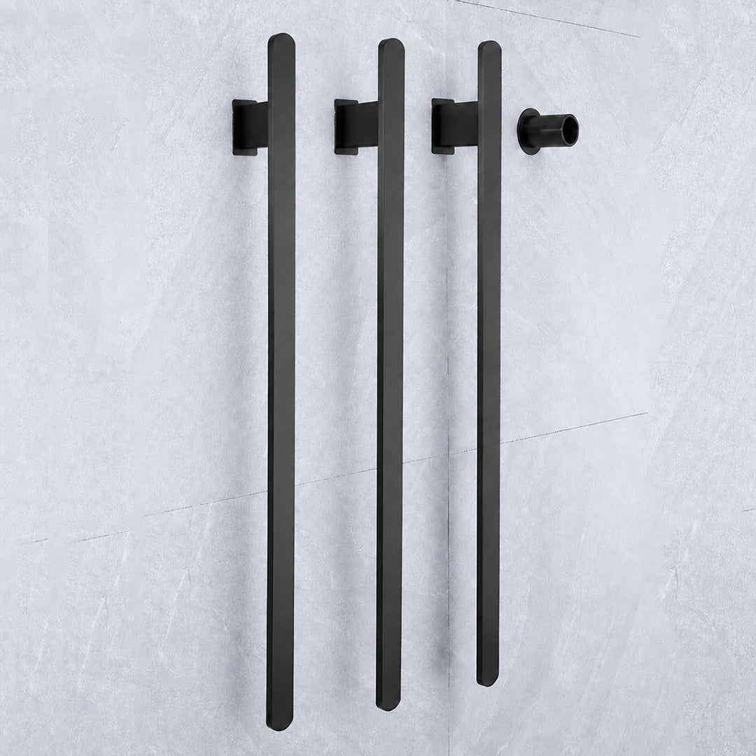 Luxury WiFi Heated Towel Rack – Hardwired Wall Mounted Electric Towel Warmer-3 Bars