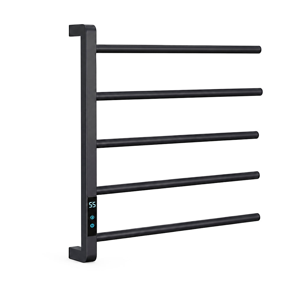 mkonomacrame 5 Bars Heated Towel Rack for Modern Bathrooms Towel Warmers