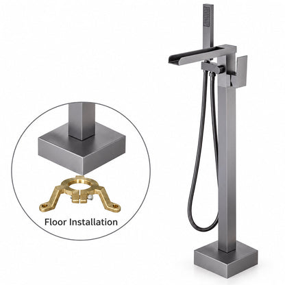 Freestanding Tub Faucet with Hand Shower